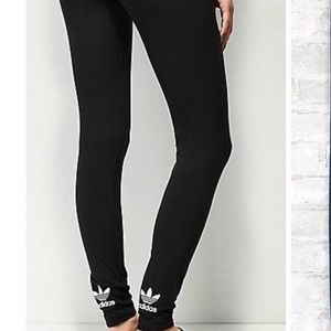 Adidas Trefoil Black Leggings XS